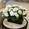 13" UV Resistant Artificial Geranium in Rectangular Planter (Indoor/Outdoor)
